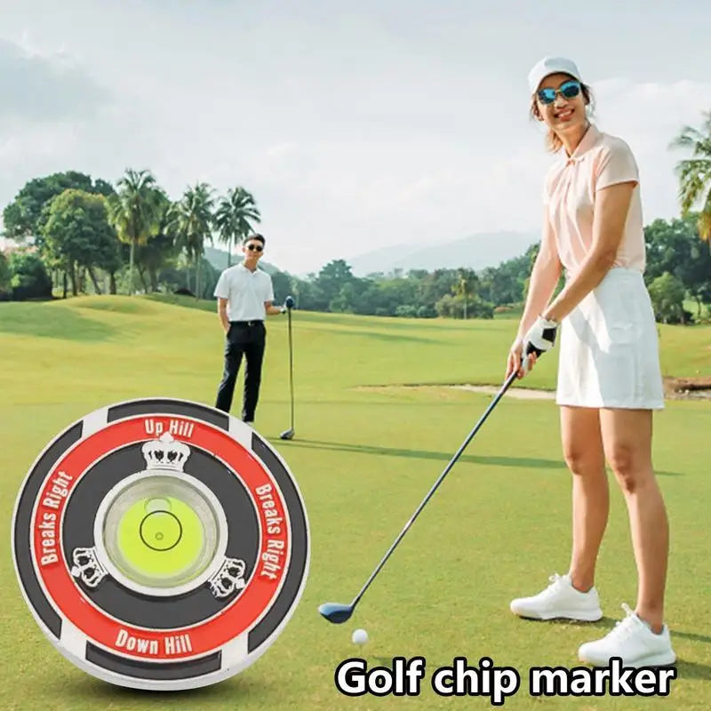 Golf Level Marker Ball Marker With Bubble Level Golf Accessories