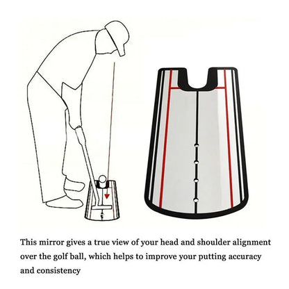 Golf Putting Mirror Alignment Training Aid