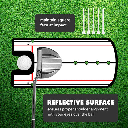 Golf Putting Mirror Alignment Training Aid