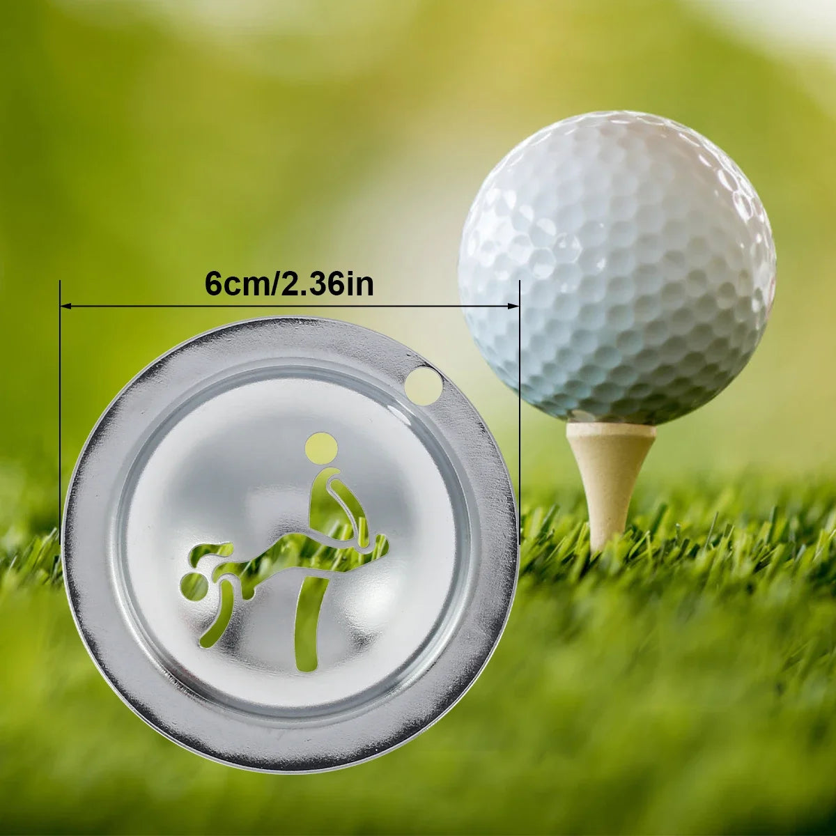 4/8 Pcs Golf Ball Line Marker Drawing Tool Stainless Steel