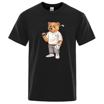 Gentleman Teddy Bear Golf T-Shirt