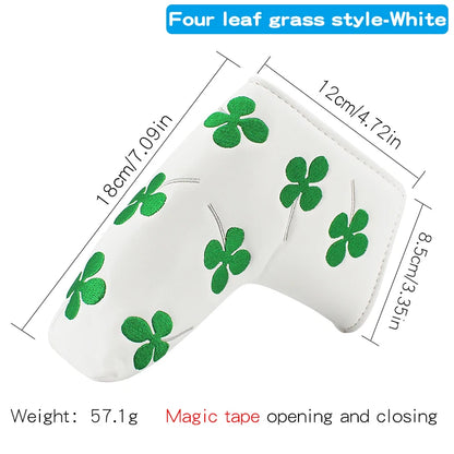 Good Luck Four Leaf Clover Putter Cover