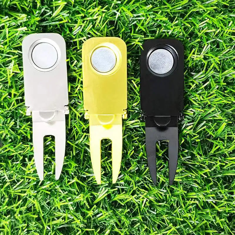 Magnetic Golf Divot Repair Tool with Cigar Holder & Marker